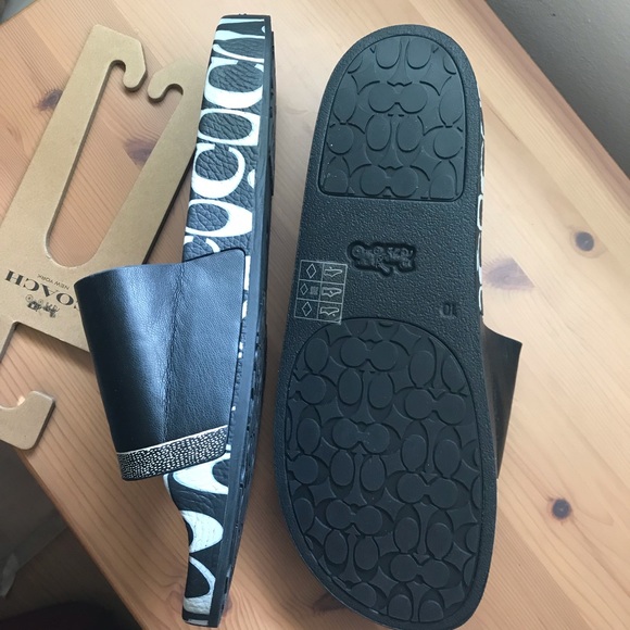 🐭❤️ Coach Disney Mickey Mouse X Keith Haring Slide Size 7 8 9 10 12 13 - Picture 9 of 12